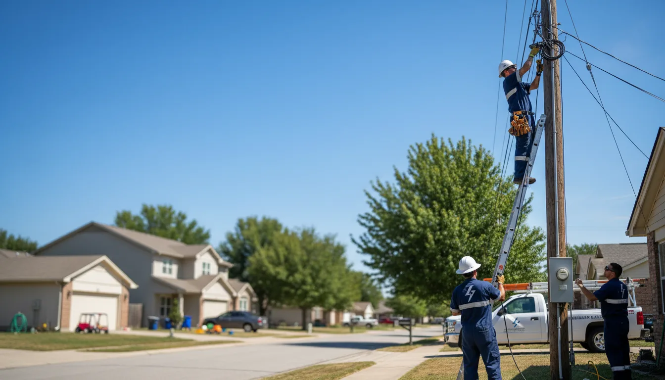 Residential electrician providing installation services in Crosbyton, TX
